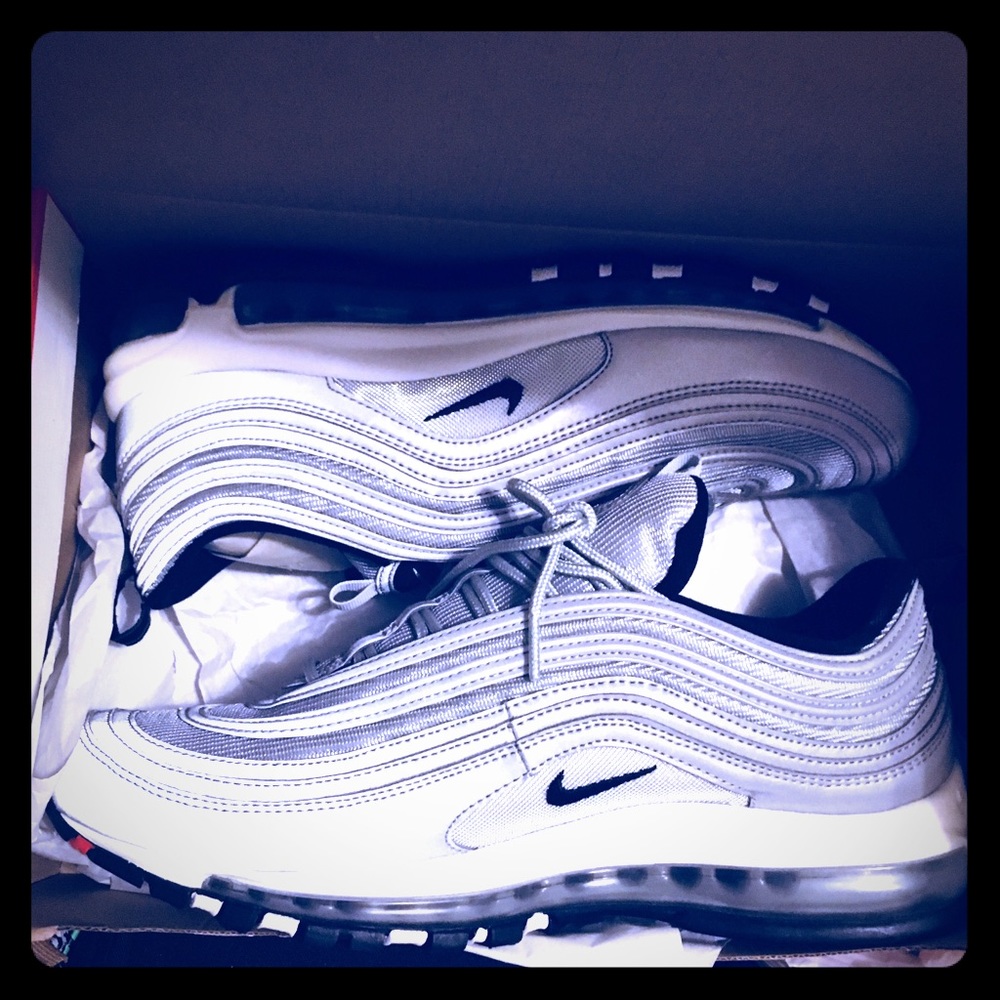 AIR MAX 97 - SILVER REFLECTIVE - worn 2x - 11.5